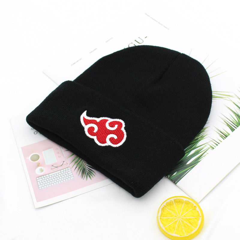 Anime-Themed Embroidery Knit Beanie Hats