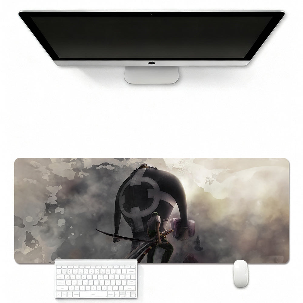 Straw Hat Themed Mouse Pad  In Leather Illuminated Waterproof