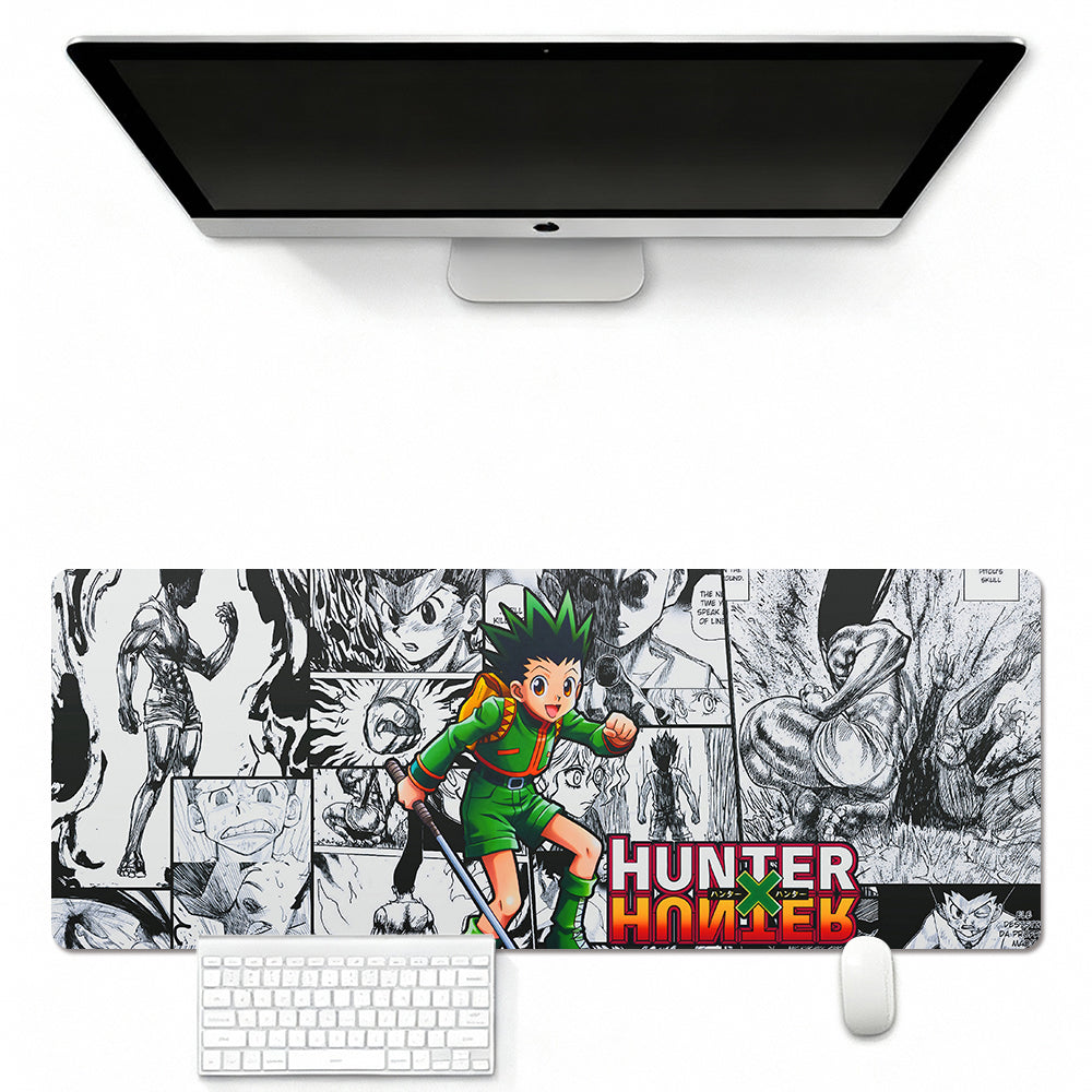 Mouse Pad Featuring HxH-Style G0n & K1llua Dynamic Art Design