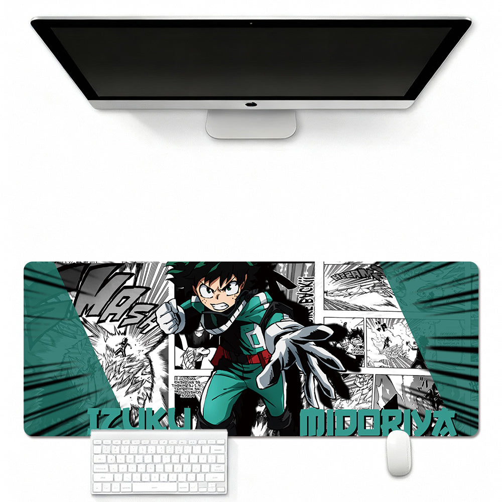 英雄学院 Boku No Hīrō Akademia Themed Mouse Pad  In Leather Illuminated Waterproof