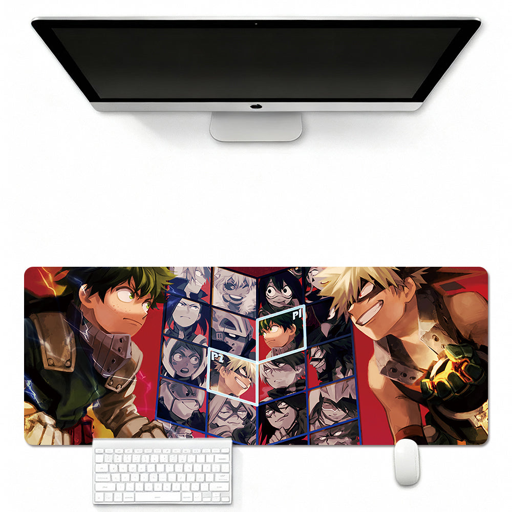 英雄学院 Boku No Hīrō Akademia Themed Mouse Pad  In Leather Illuminated Waterproof