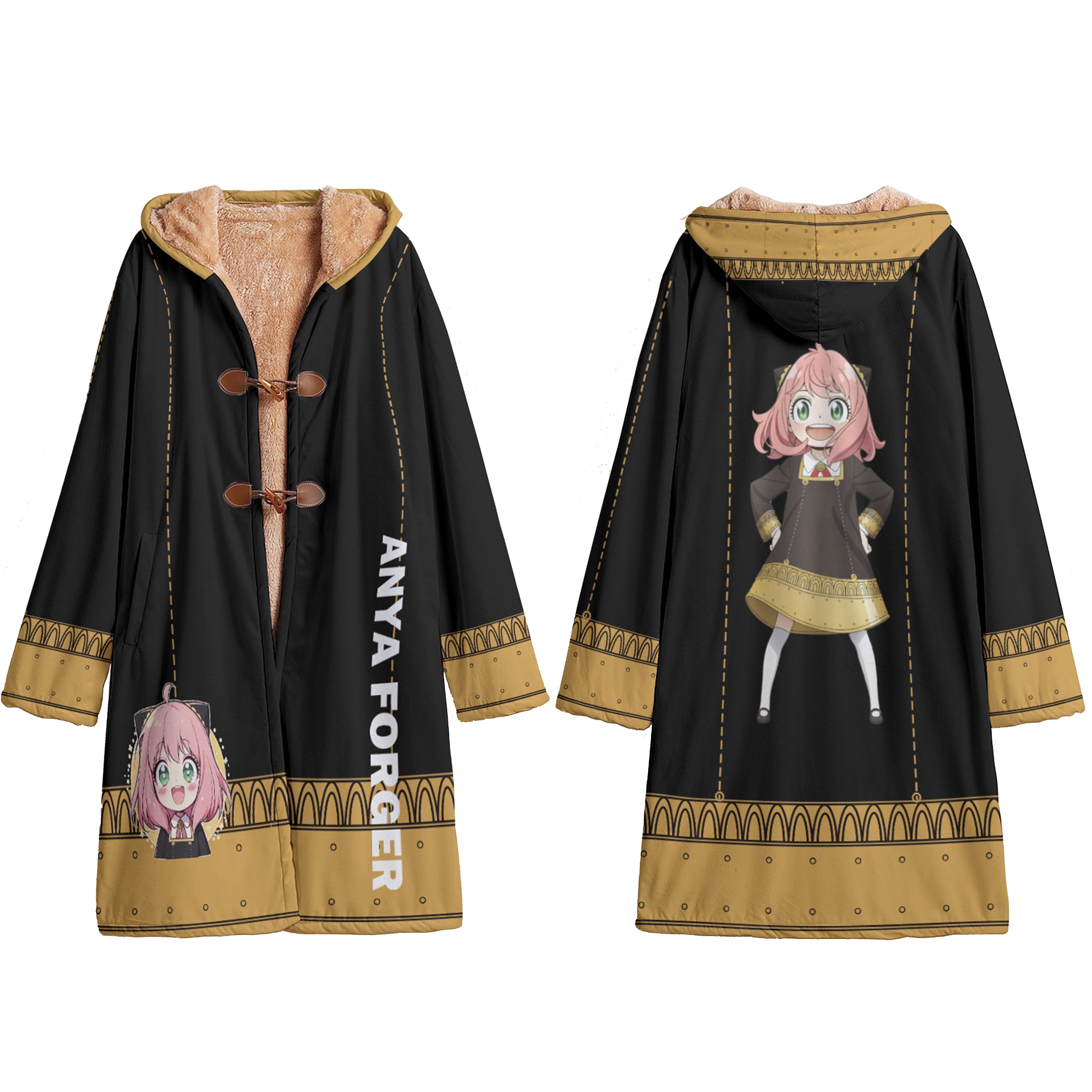 Anime Anya cosplay costume Cloak Trenck Coat / Robe