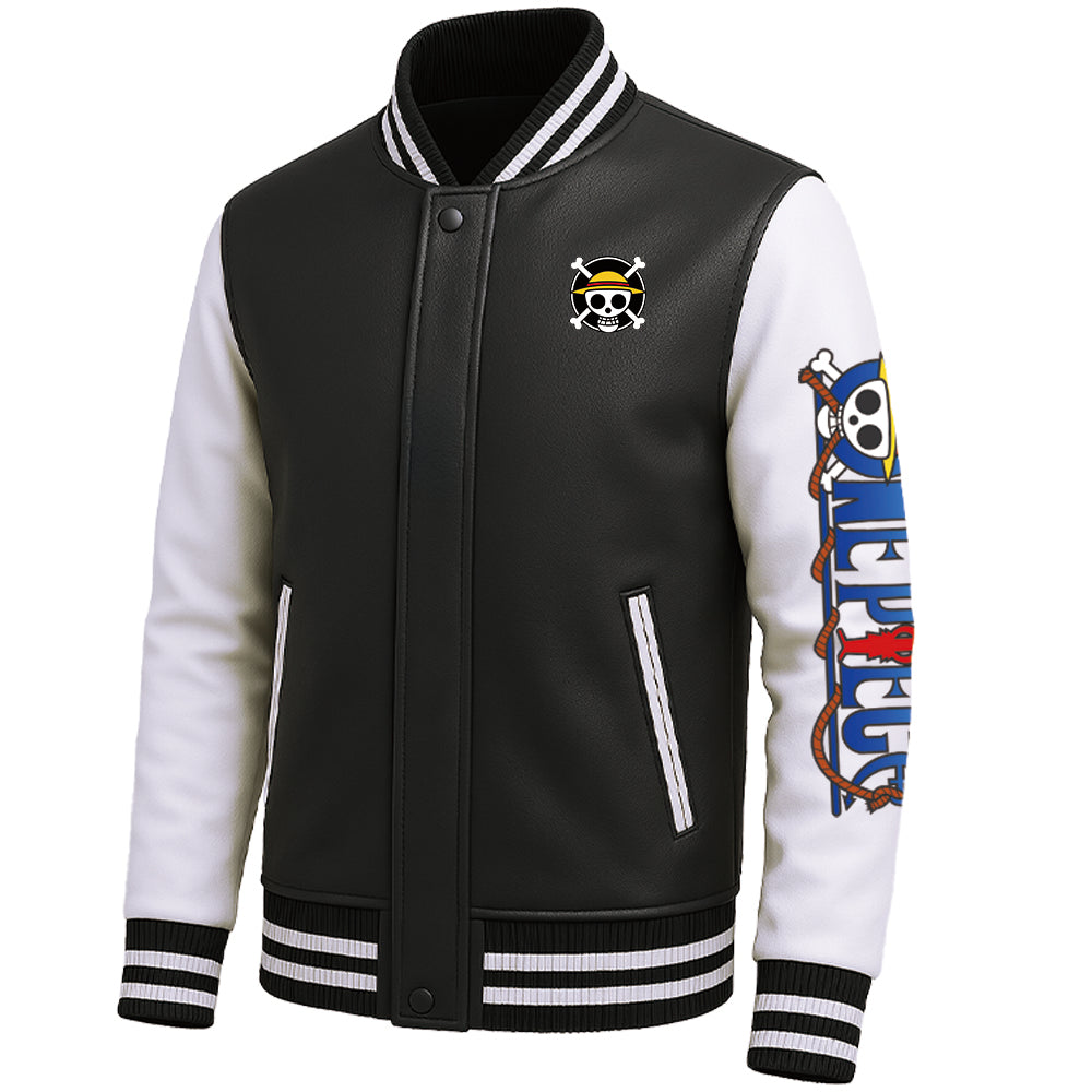 Adventure Graphic Flight Jacket Unique Marine Style Bold Anime Elements