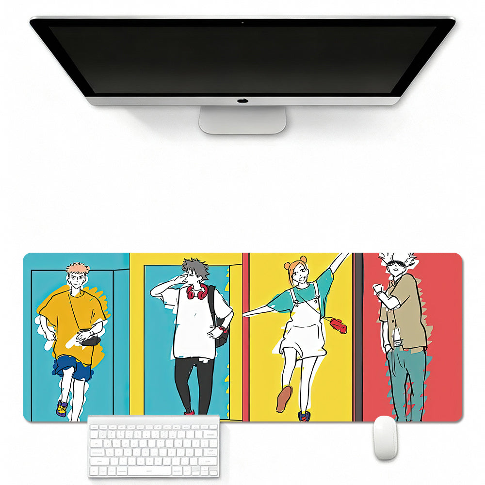 咒术回战 Jujutsu Kaisen Themed Mouse Pad  In Leather Illuminated Waterproof