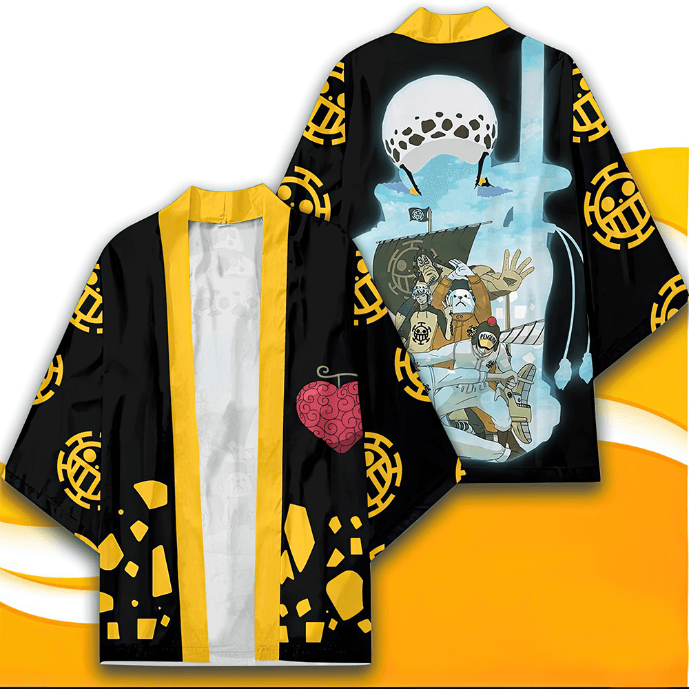 Trafalgar Law HAORI-KIMONO  With 3D Printed