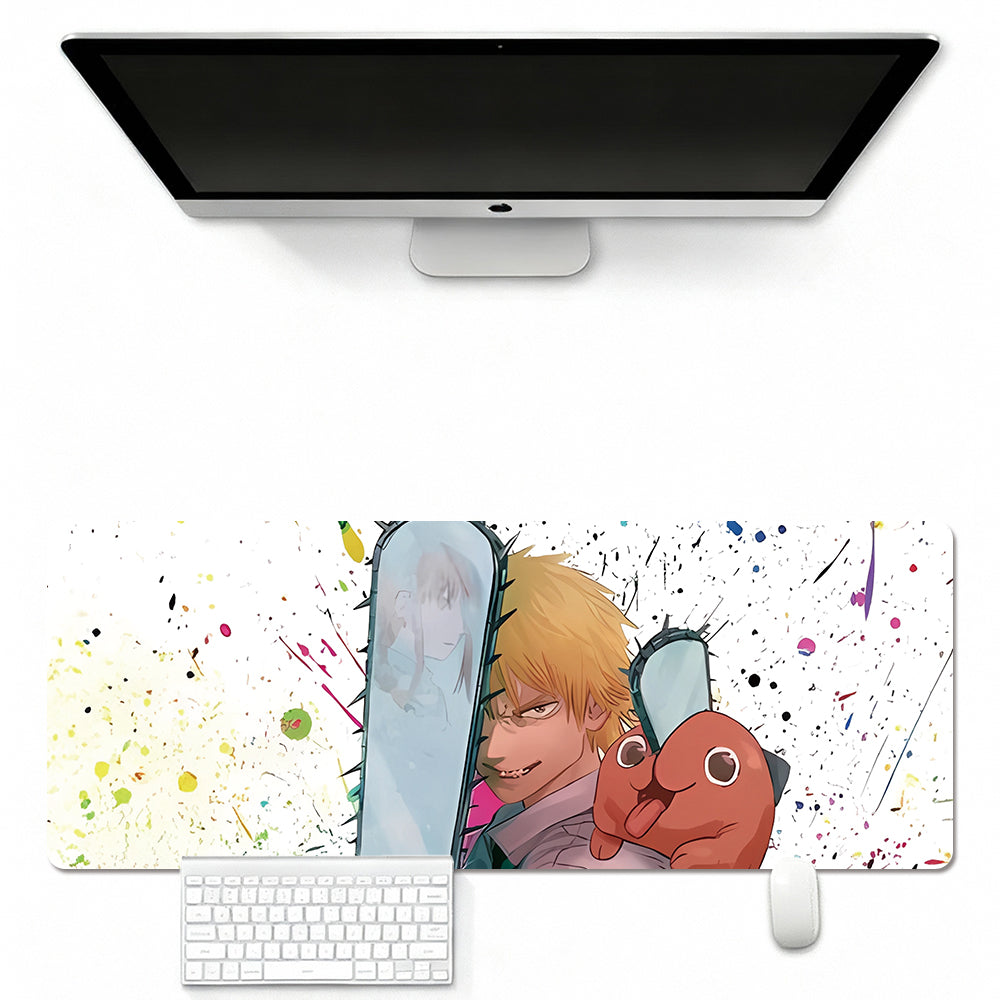 Mouse Pad Featuring Chan-saw Devil Style Art Design