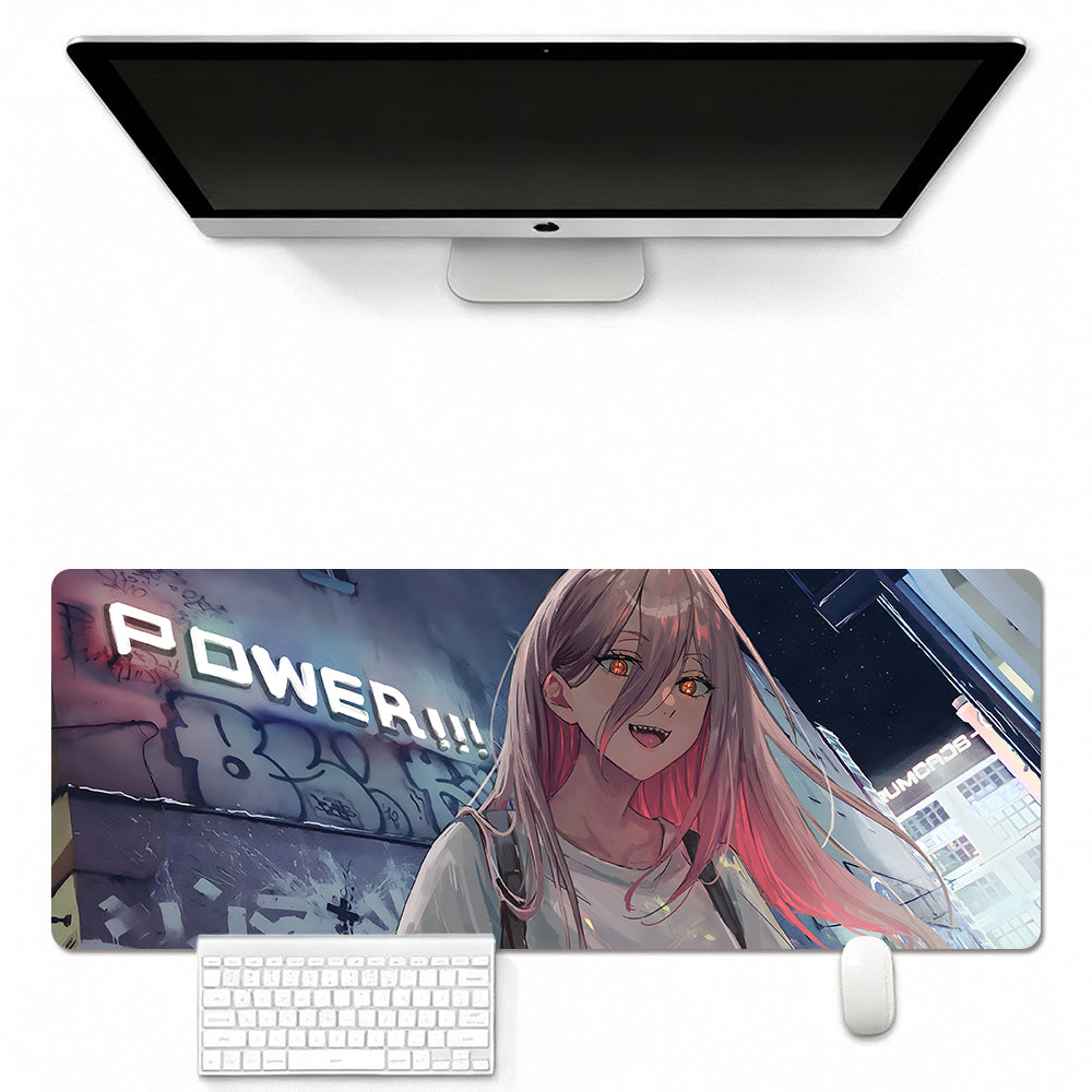 Mouse Pad Featuring Chan-saw Devil Style Art Design