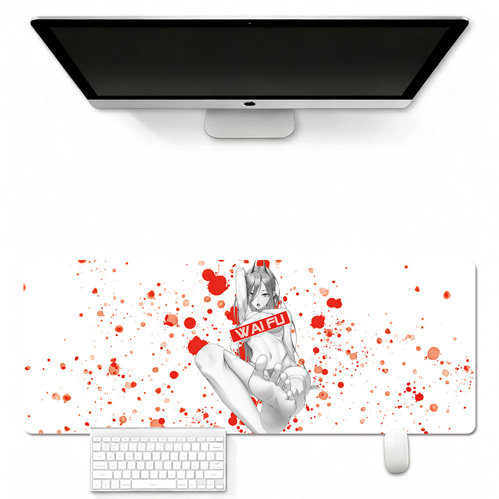 Mouse Pad Featuring Chan-saw Devil Style Art Design