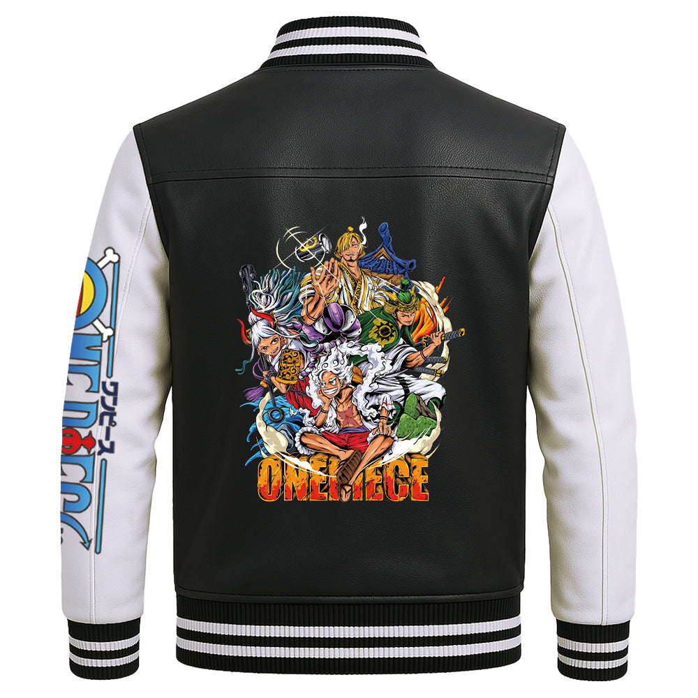 Adventure Graphic Flight Jacket Unique Marine Style Bold Anime Elements