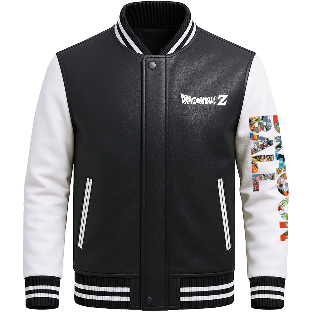 Japanese Anime Flight Jacket Goku Family Portrait Retro Style Unique Manga Design