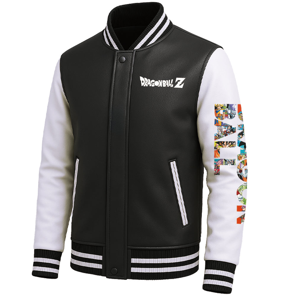 Japanese Anime Flight Jacket Goku Family Portrait Retro Style Unique Manga Design