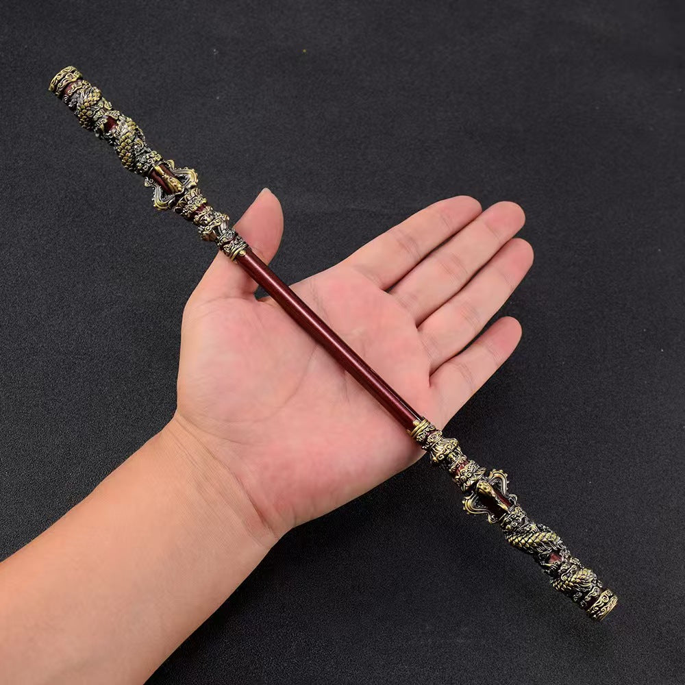 Black Myth: Wukong Game Weapon Ruyi Golden Cudgel,Copper Cloud Rod Alloy and Weapons Furnishings,Pilgrimage to The West-Eripheral Game Model,Desk Decoration Pendant Gift