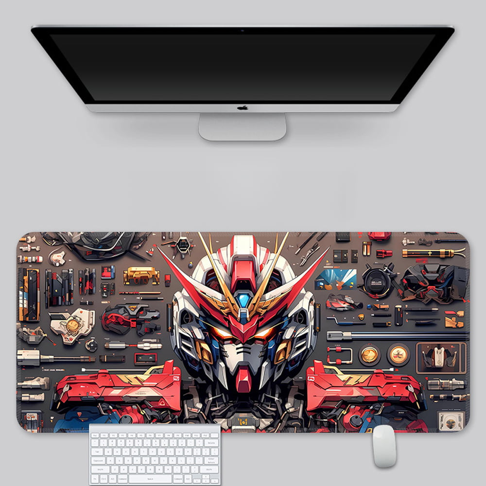 高达 Gundam Series Themed Mouse Pad  In Leather Illuminated Waterproof