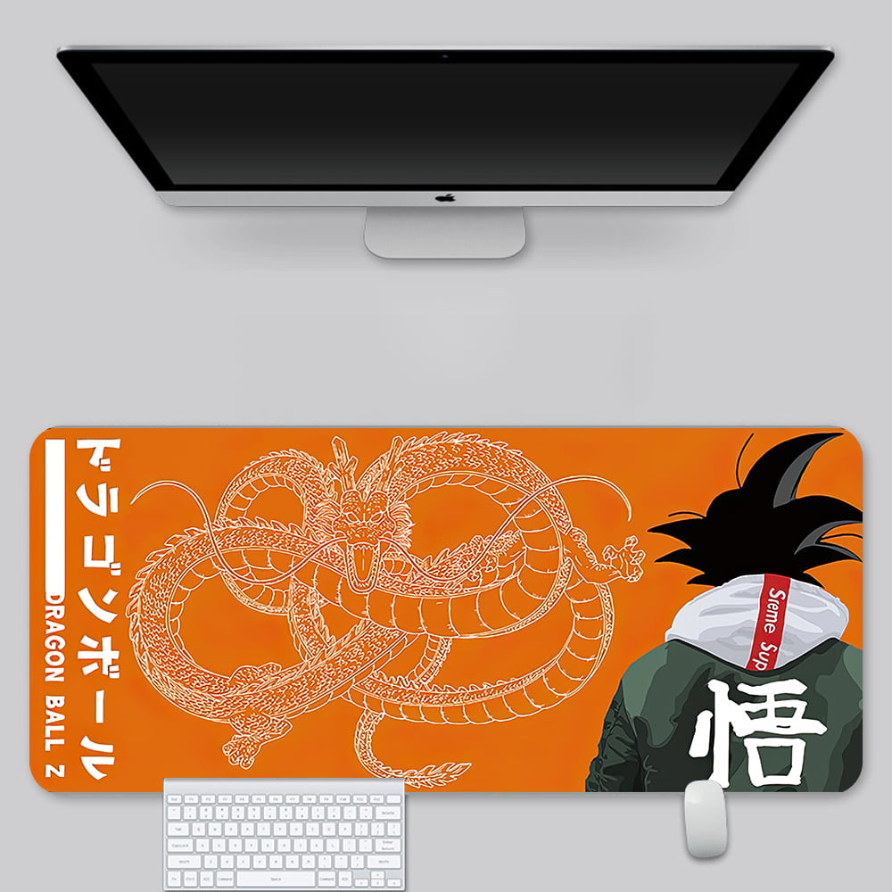 龙珠 Goku Themed Mouse Pad  In Leather Illuminated Waterproof