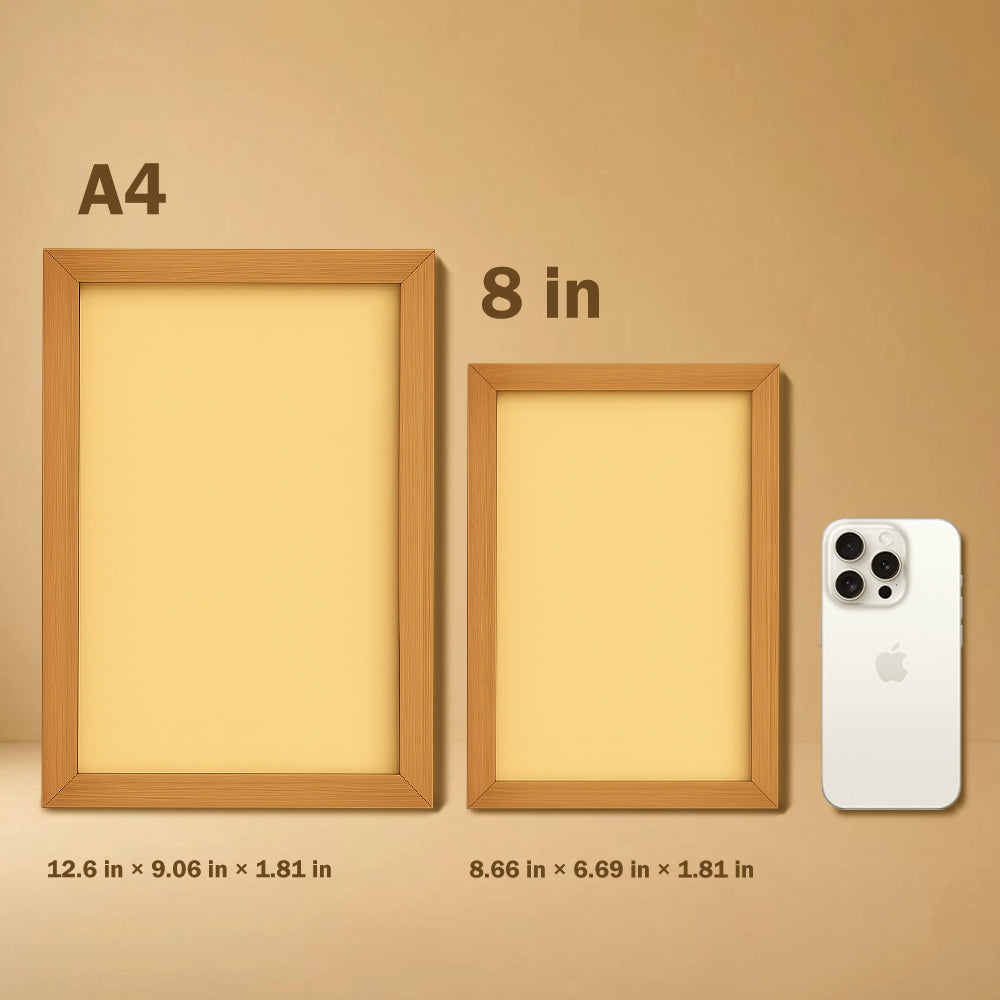 BLEACH 3-Color Light Painting with Wooden Frame  B-lea-ch