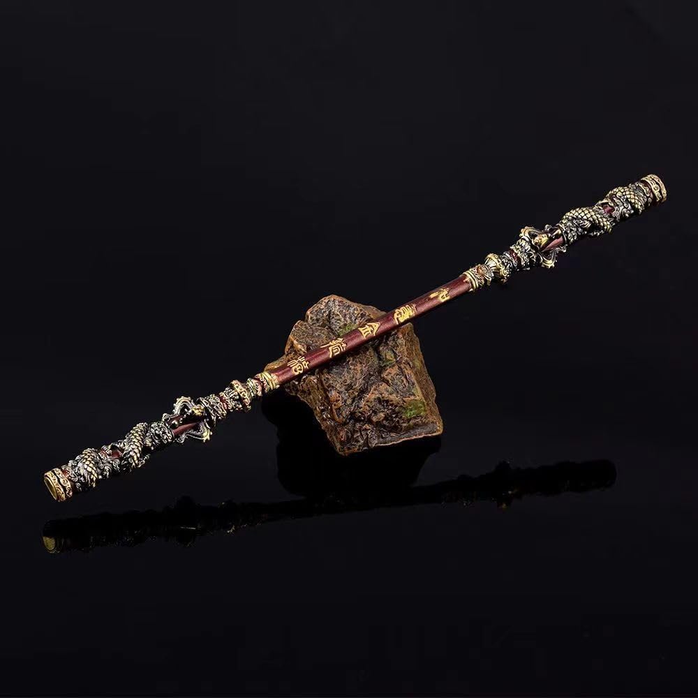 Black Myth: Wukong Game Weapon Ruyi Golden Cudgel,Copper Cloud Rod Alloy and Weapons Furnishings,Pilgrimage to The West-Eripheral Game Model,Desk Decoration Pendant Gift