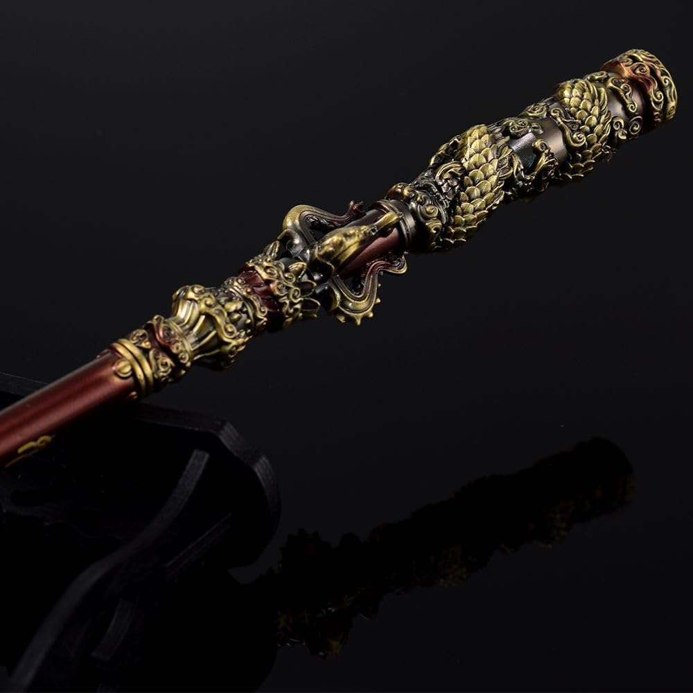 Black Myth: Wukong Game Weapon Ruyi Golden Cudgel,Copper Cloud Rod Alloy and Weapons Furnishings,Pilgrimage to The West-Eripheral Game Model,Desk Decoration Pendant Gift