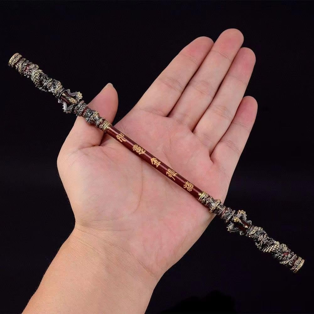 Black Myth: Wukong Game Weapon Ruyi Golden Cudgel,Copper Cloud Rod Alloy and Weapons Furnishings,Pilgrimage to The West-Eripheral Game Model,Desk Decoration Pendant Gift