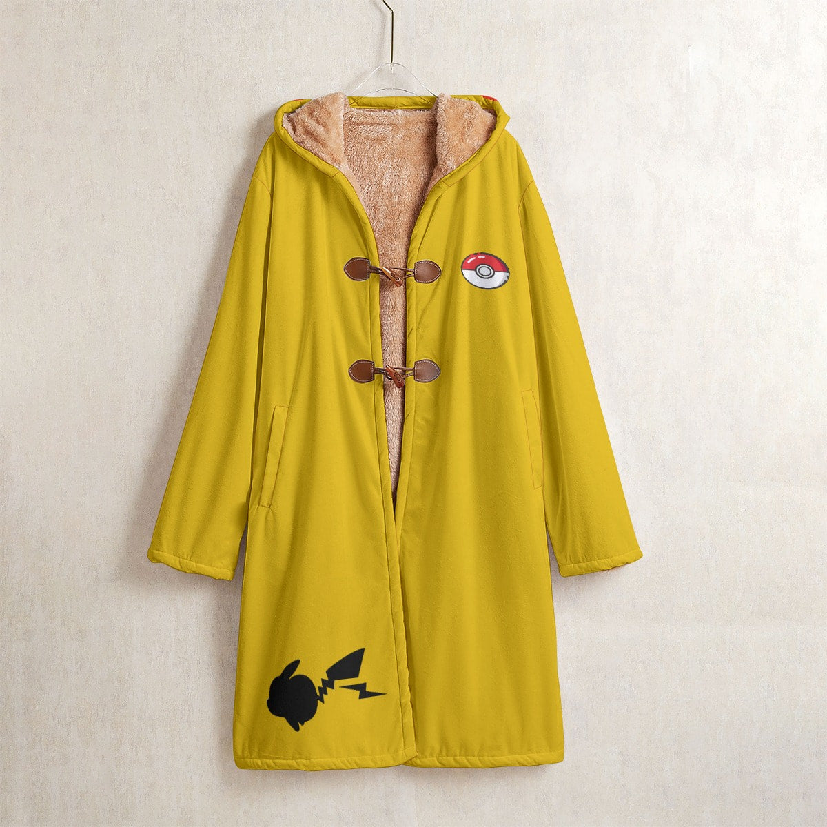 Anime Pikachu Cosplay Cloak Trenck Coat / Robe