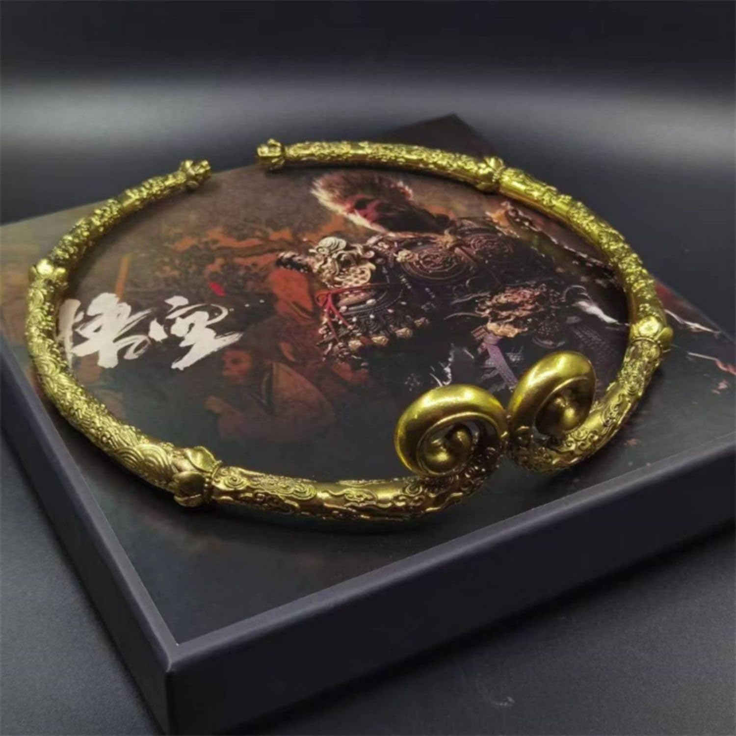 Black Myth: Wu Kong Limited Collector's Edition Set, 1:1 Scale Headband, Chime Necklace, Ring, Crow Pin, Zinc Alloy,Gaming Merch Gift for Gamers & Collectors.(PS5 Game Not Included)