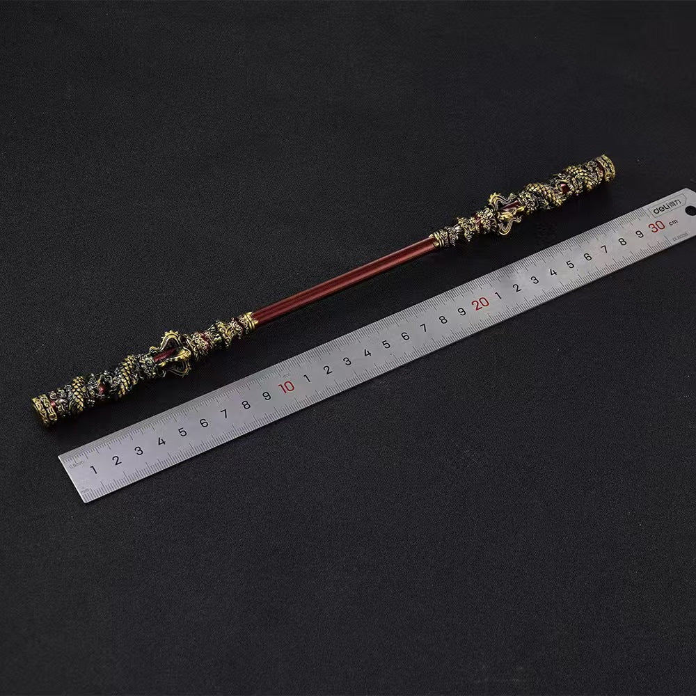 Black Myth: Wukong Game Weapon Ruyi Golden Cudgel,Copper Cloud Rod Alloy and Weapons Furnishings,Pilgrimage to The West-Eripheral Game Model,Desk Decoration Pendant Gift