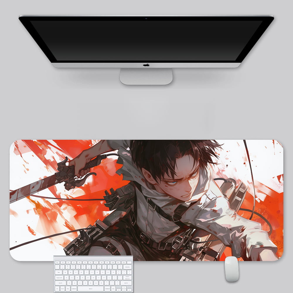 巨人 Allen Titan Themed Mouse Pad  In Leather Illuminated Waterproof