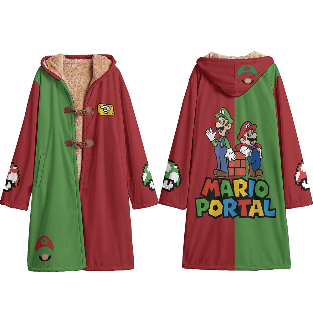 Anime Mario Cloak Trenck Coat / Robe