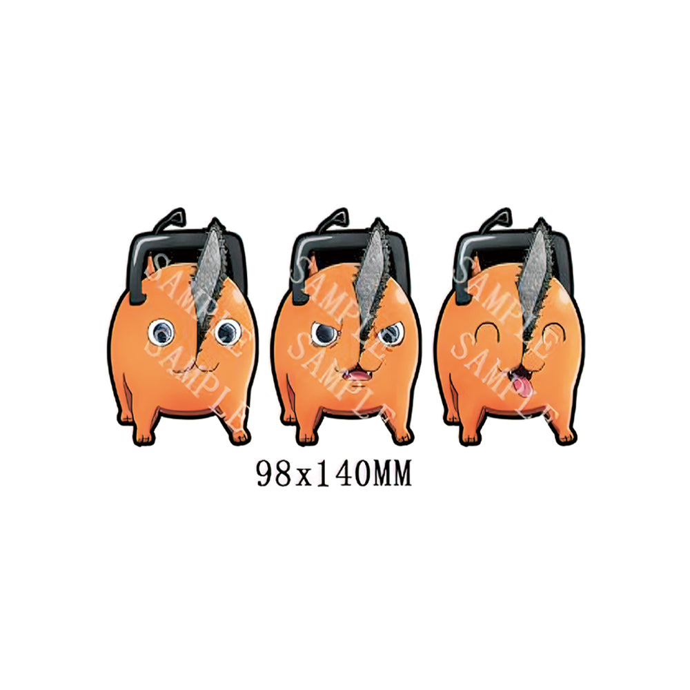 Chain-saw Man Pochita Sticker 3D variable car stickers, laptop stickers, personalized creative insulation cup stickers