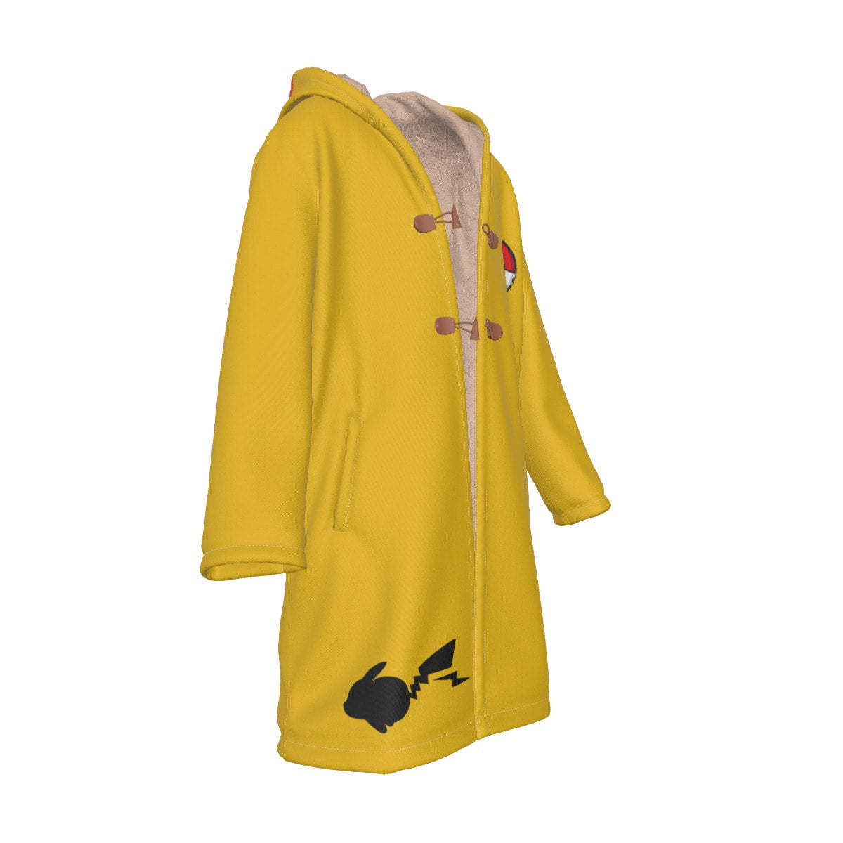 Anime Pikachu Cosplay Cloak Trenck Coat / Robe