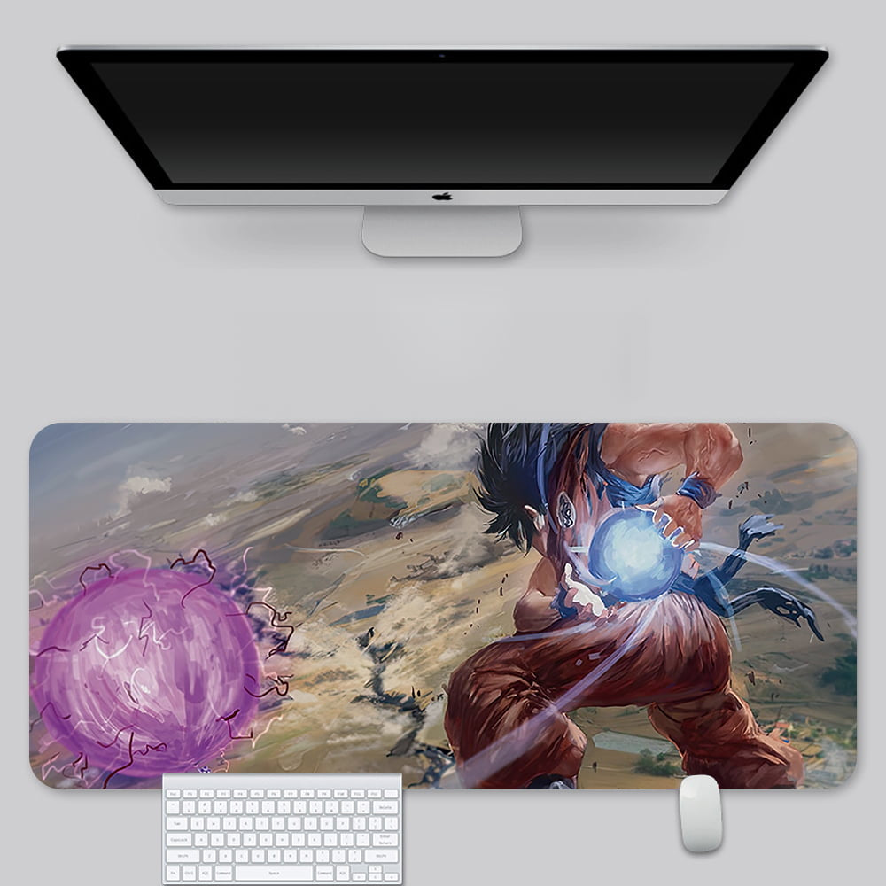 龙珠 Goku Themed Mouse Pad  In Leather Illuminated Waterproof