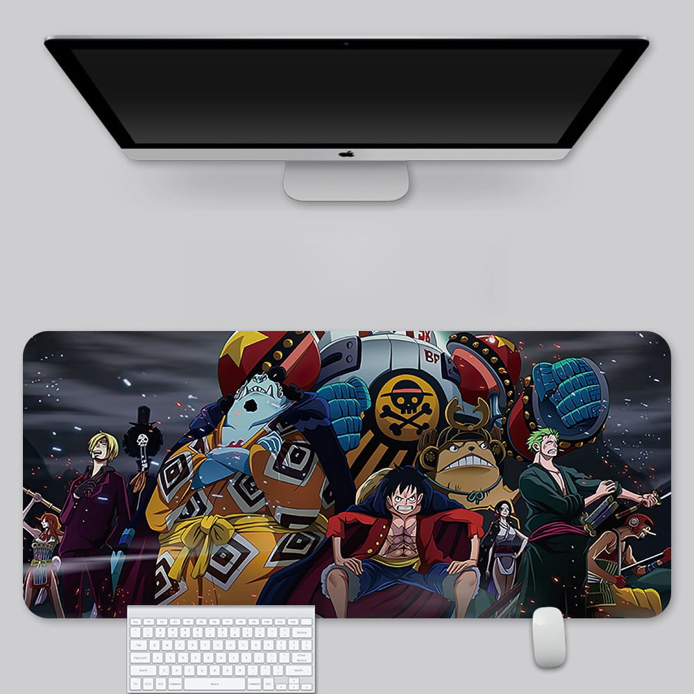 Straw Hat Themed Mouse Pad  In Leather Illuminated Waterproof