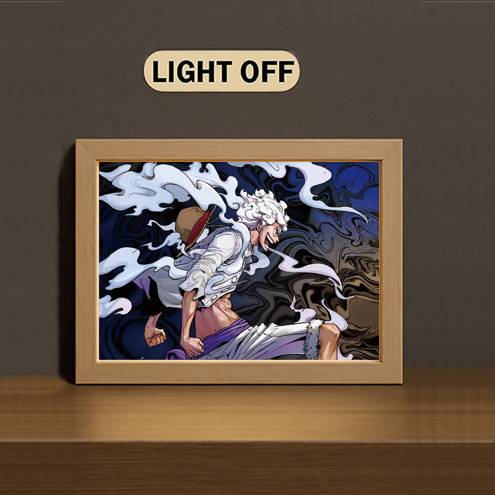 Nico Robin 3-Color Light Painting with Wooden Frame One Pie-ce