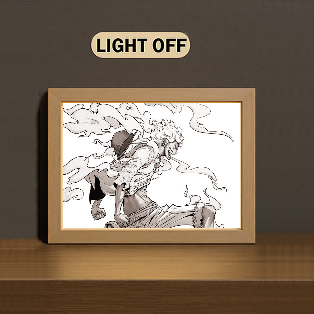 Nico Robin 3-Color Light Painting with Wooden Frame One Pie-ce