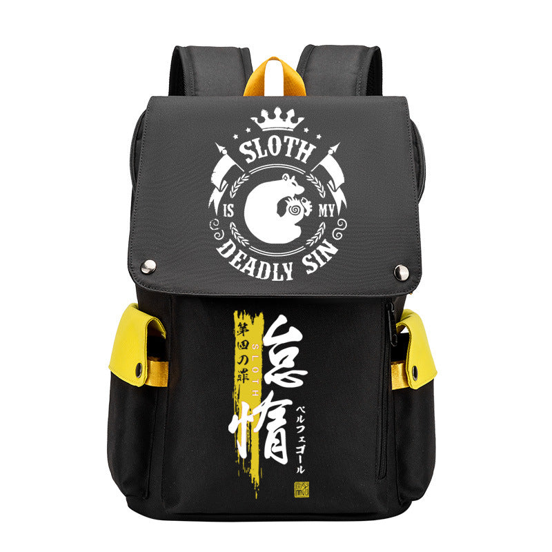 Backpack With Canvas Material Featuring Pride Themed Crest Design