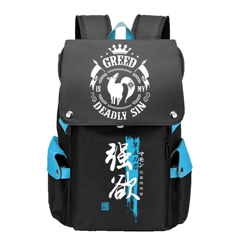 Backpack With Canvas Material Featuring Pride Themed Crest Design
