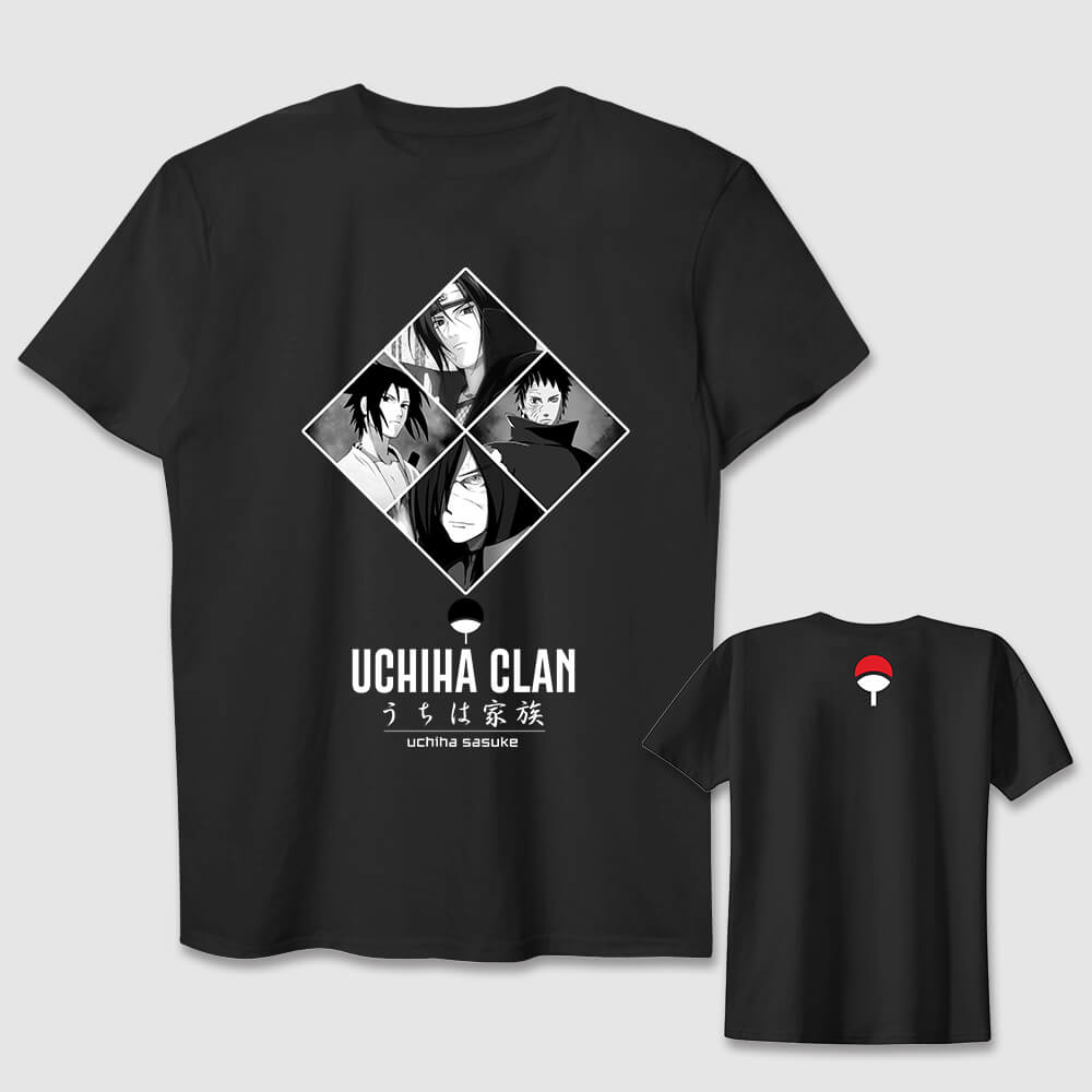 Naruto Uchiha Clan Cotton T-shirt