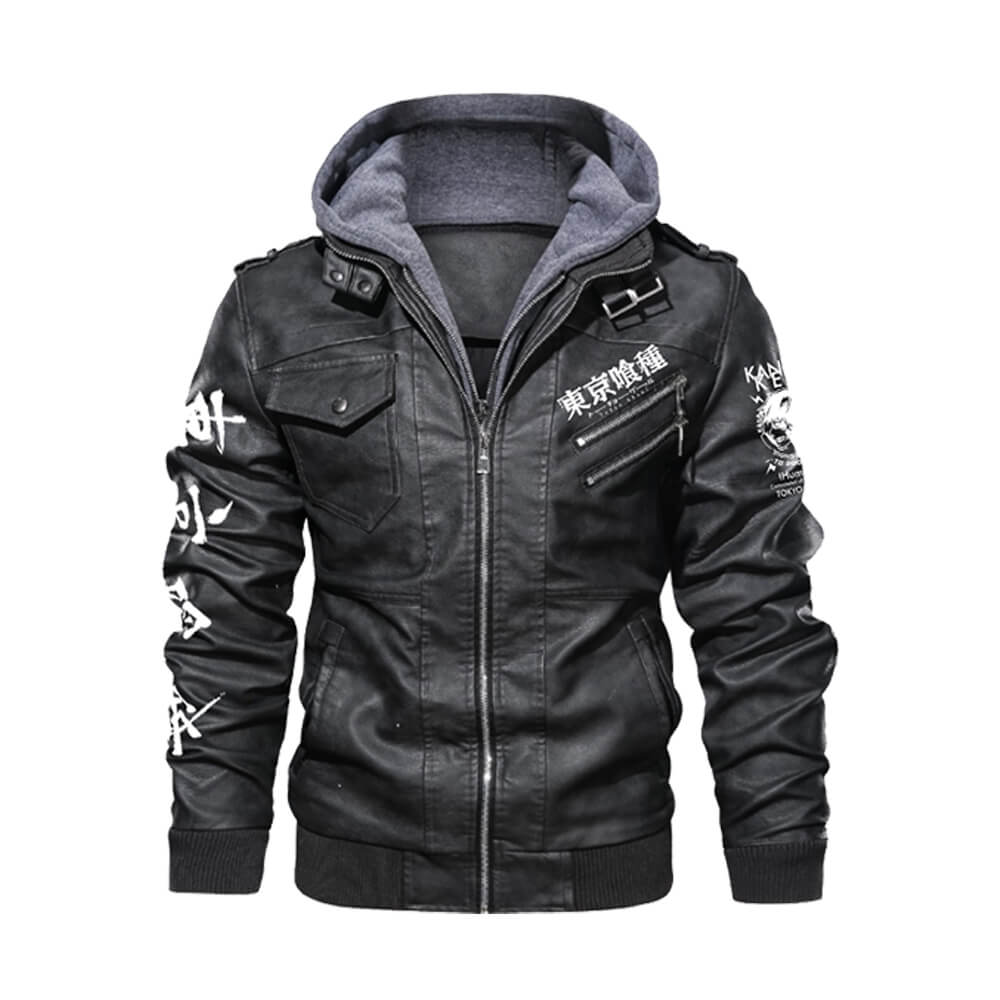 Tokyo Ghoul Zipper Leather Jacket