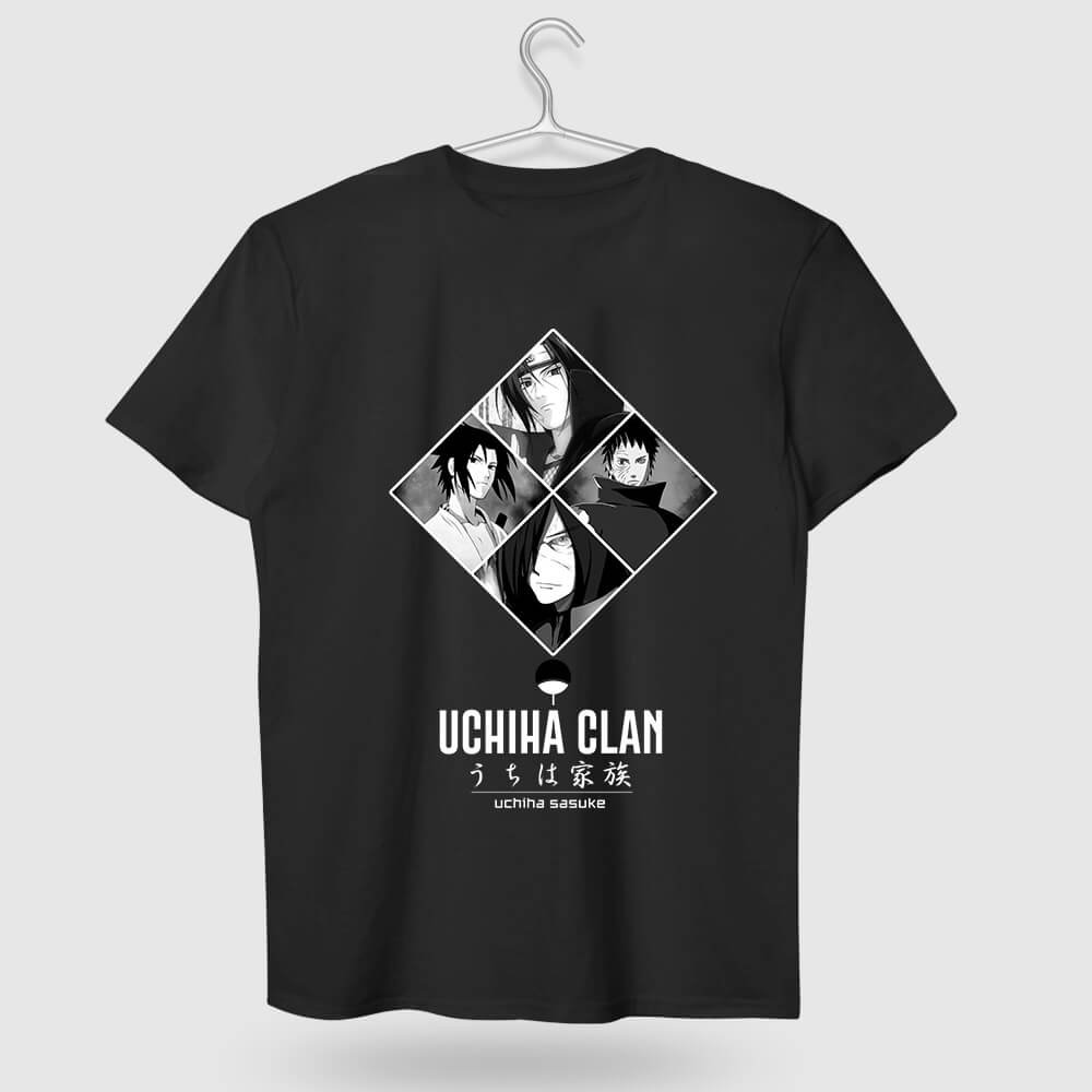 Naruto Uchiha Clan Cotton T-shirt