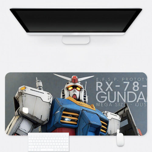 BH Mouse Pad Featuring Gund4m Mobile Suit Mecha Battle Art