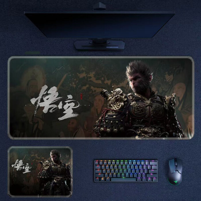 黑神话悟空 Black Myth Wukong Mouse Pad Illuminated Waterproof