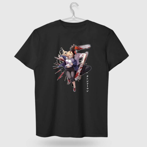 链锯人 Denji and Power Cotton T-shirt