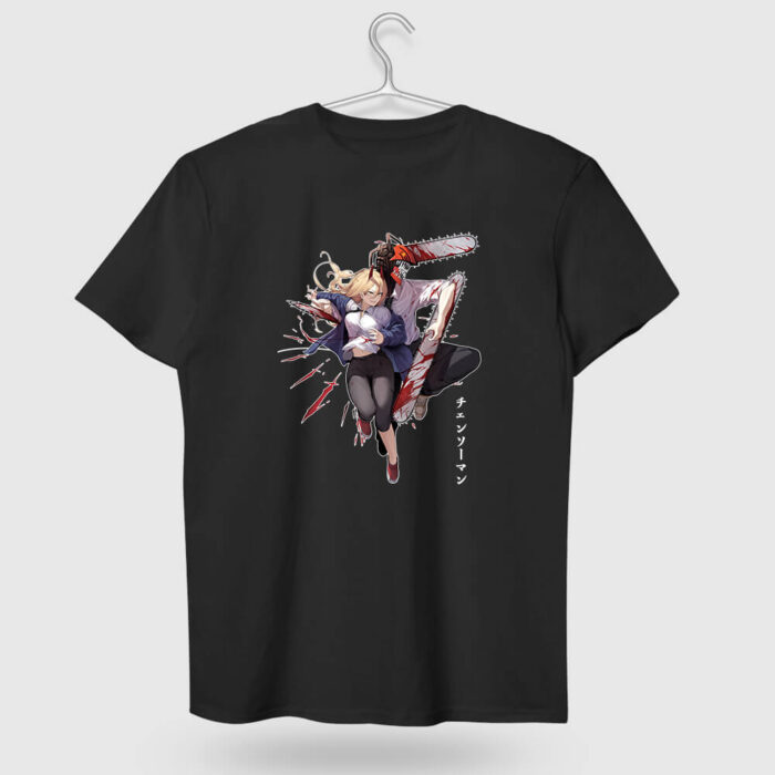 链锯人 Denji and Power Cotton T-shirt