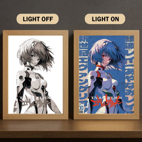 BA001 Light Painting Evangelion Rei Ayanami 3 Color Character Design