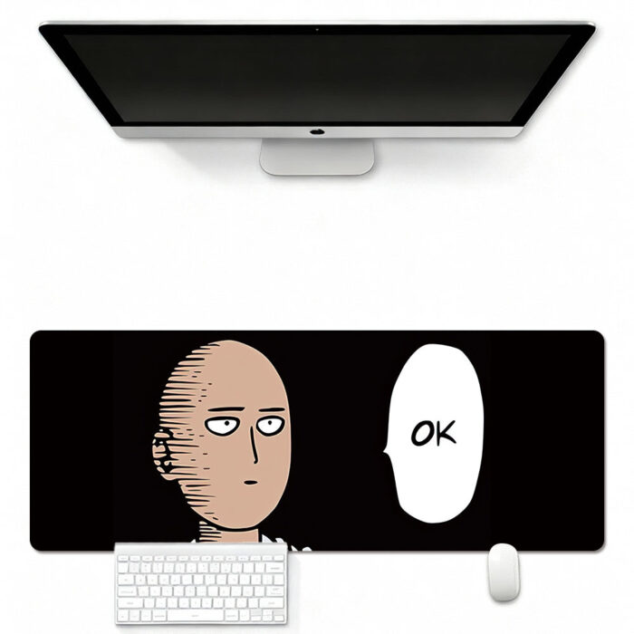 AH015 Mouse Pad Featuring One Punch M4n Saitama OK Meme Art