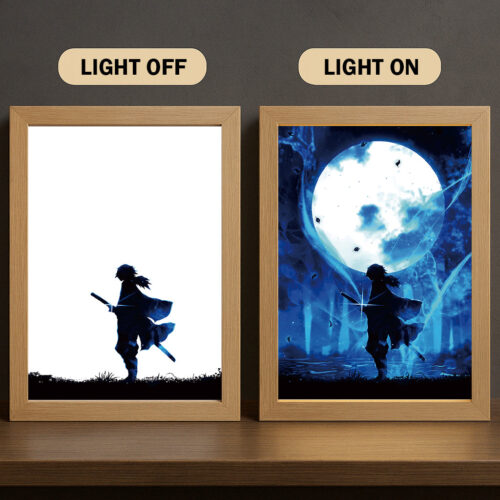 AD001 Light Painting Demon Slayer Giyu Tomioka 3 Color Character Design