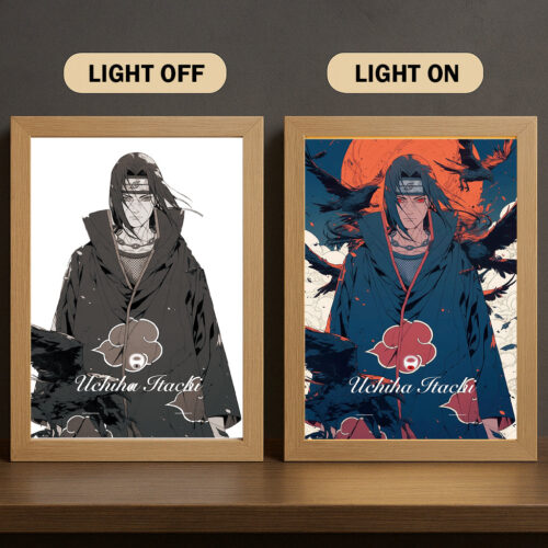 AB008 Light Painting Naruto Itachi Uchiha 3 Color Character Design