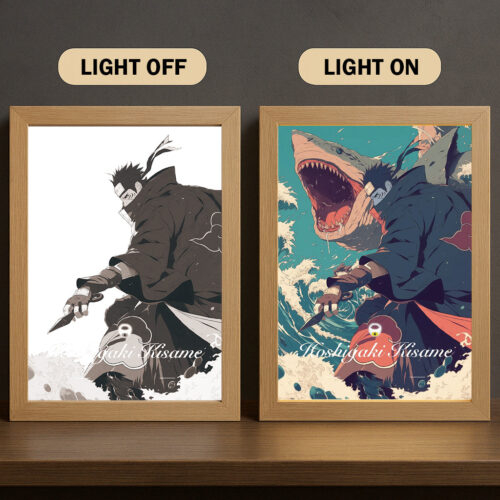 AB002 Light Painting Naruto Kisame Hoshigaki 3 Color Character Design