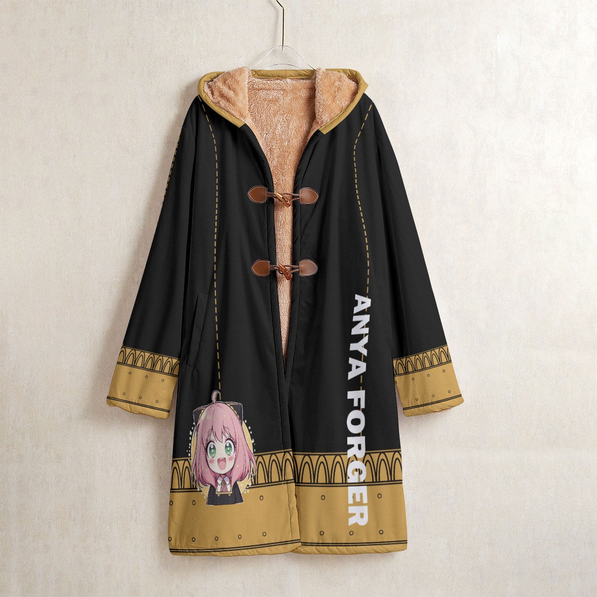 DB002 Anime hooded Cloak Anya Uniform Trench Coat / Robe Cosplay Costumes Cultural streetwear - Image 3