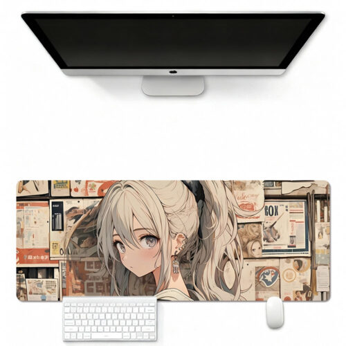 FB001 Mouse Pad – Anime Girl Illustration Aesthetic