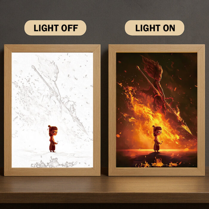 CJ001 Light Painting 3 Color Featuring N3zha Fire Awakening Scene